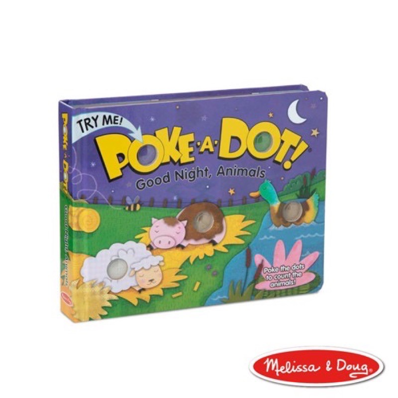 ［melissa &amp; Doug］poke-a-dot  晚安，動物們