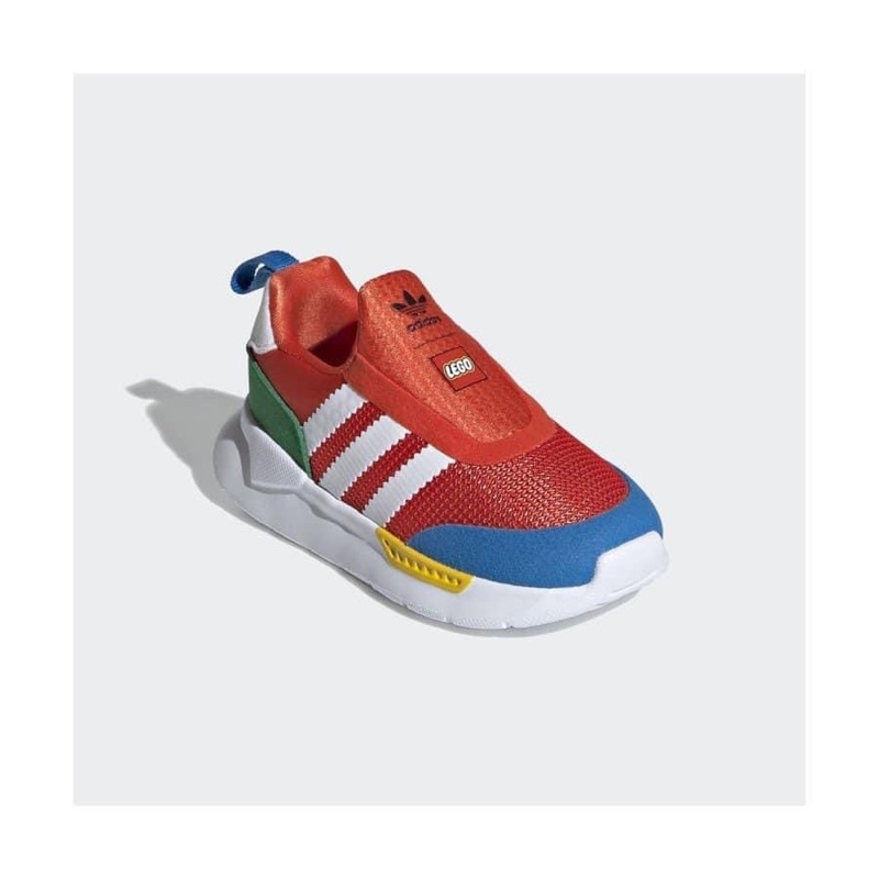 ［全新免運］adidas 愛迪達樂高聯名款 ZX 360 LEGO 免綁鞋帶 小童鞋15cm