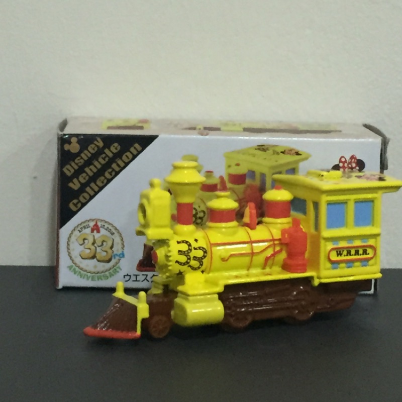 日本正版東京迪士尼樂園限定 米奇米妮 黃金火車TOMY多美小車