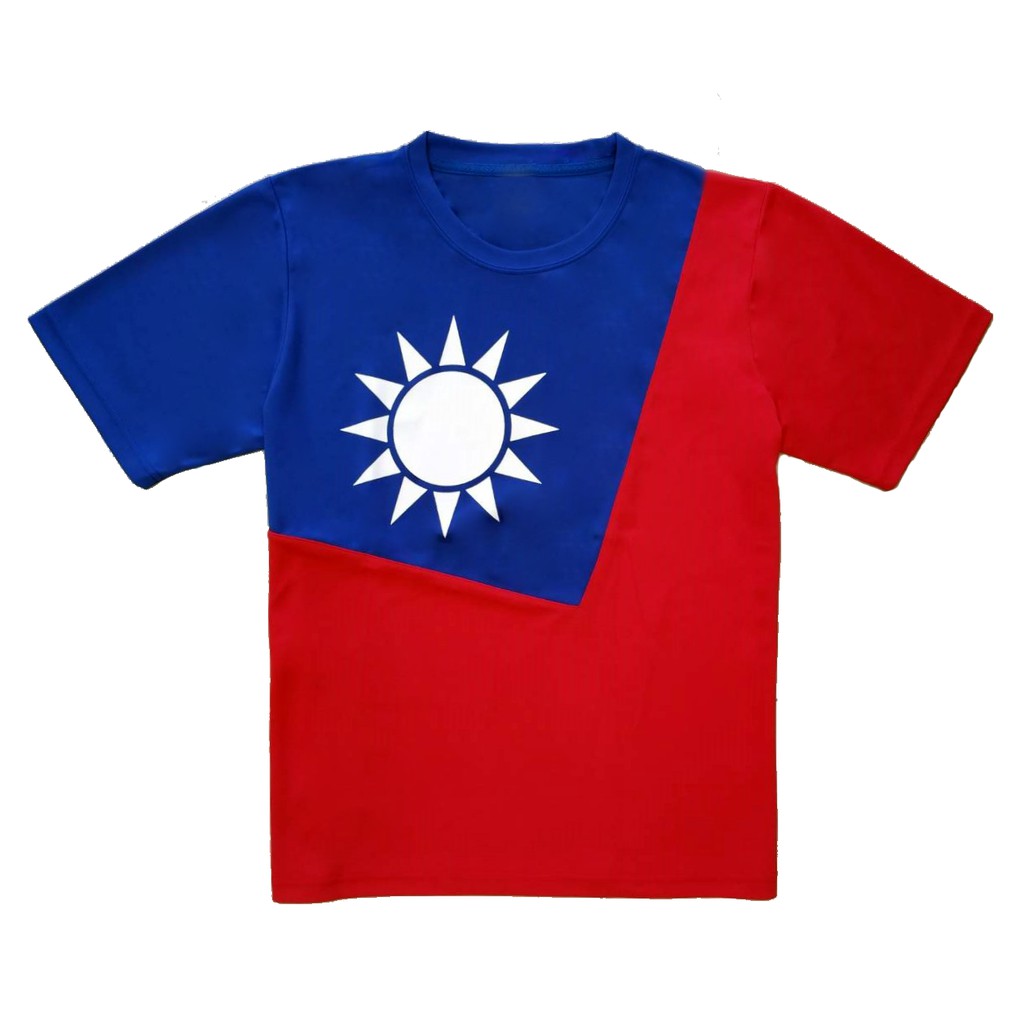台灣製造🇹🇼 質輕柔軟MIT排汗圓領短袖國旗衣國旗T恤