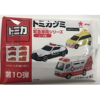 日本 Qrion Tomica 汽車造型 QQ糖 可樂軟糖 20g 附貼紙