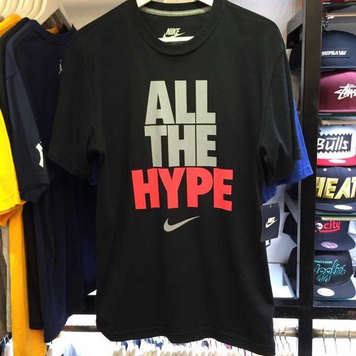 BEETLE NIKE ALL THE HYPE 全黑 白紅 棉短袖 T-SHIRT TEE 546586-010 M