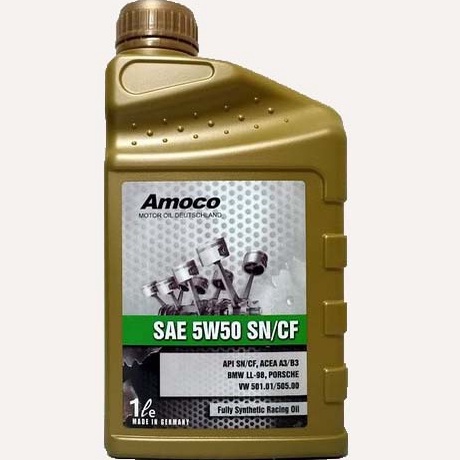 AMOCO 5W50 5W-50 SN CF LL98 501/505  A3/B3 全合成機油 C+小站