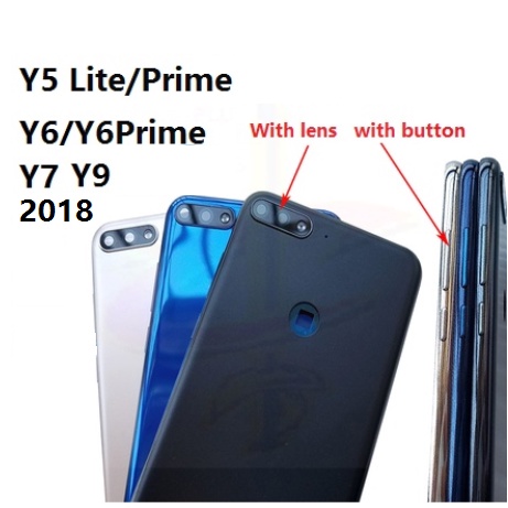 適用於華為 Y5 Y6 Y7 Y9 lite Pro prime 2018電池蓋後蓋玻璃外殼後殼