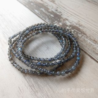 Pei accessories 佩配 拉長石 光譜石 手串 另有 蠶絲蠟線 巴西蠟線 手環 手鍊 訂製