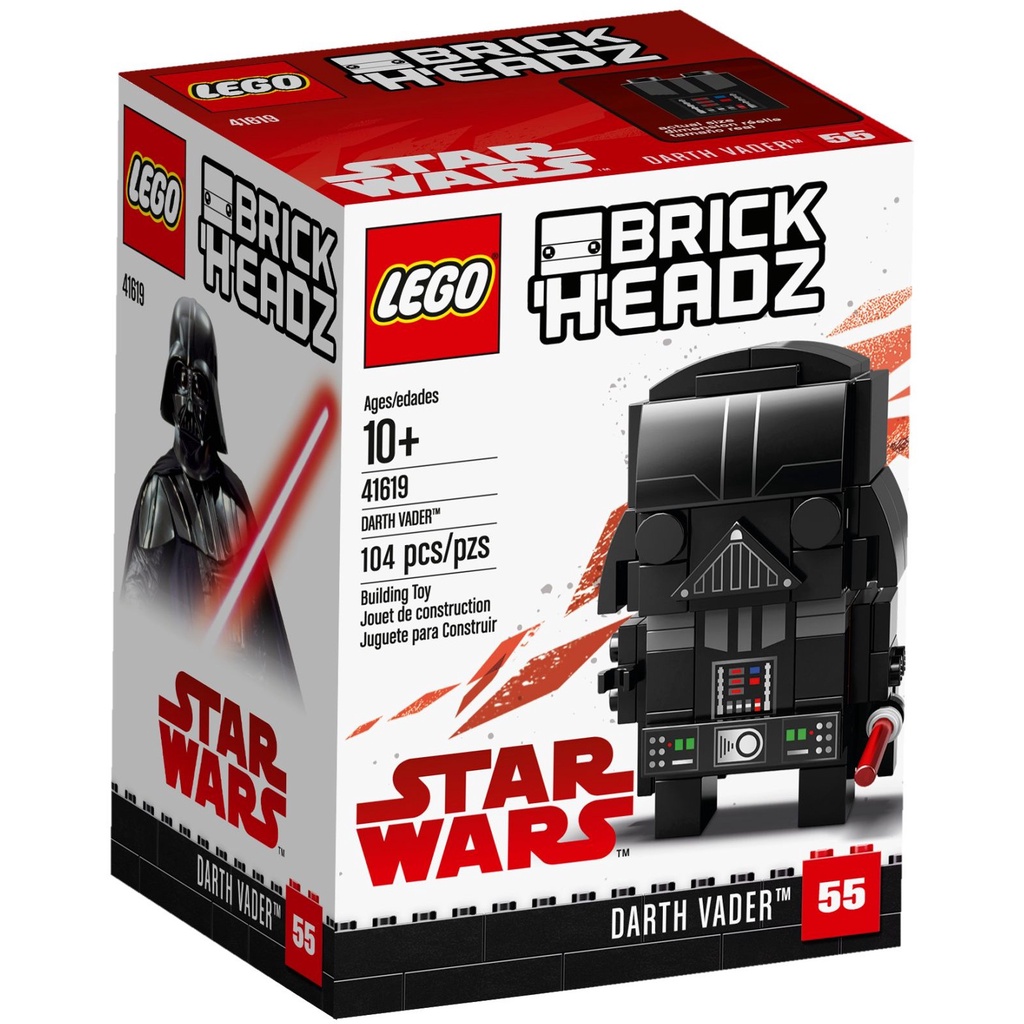 《熊樂家║高雄 樂高 專賣》LEGO 41619 黑武士 Darth Vader BrickHeadz系列 星戰