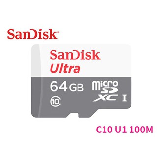 YY小舖 Sandisk Ultra microSD TF 64G 64GB 100M C10 記憶卡 無轉卡