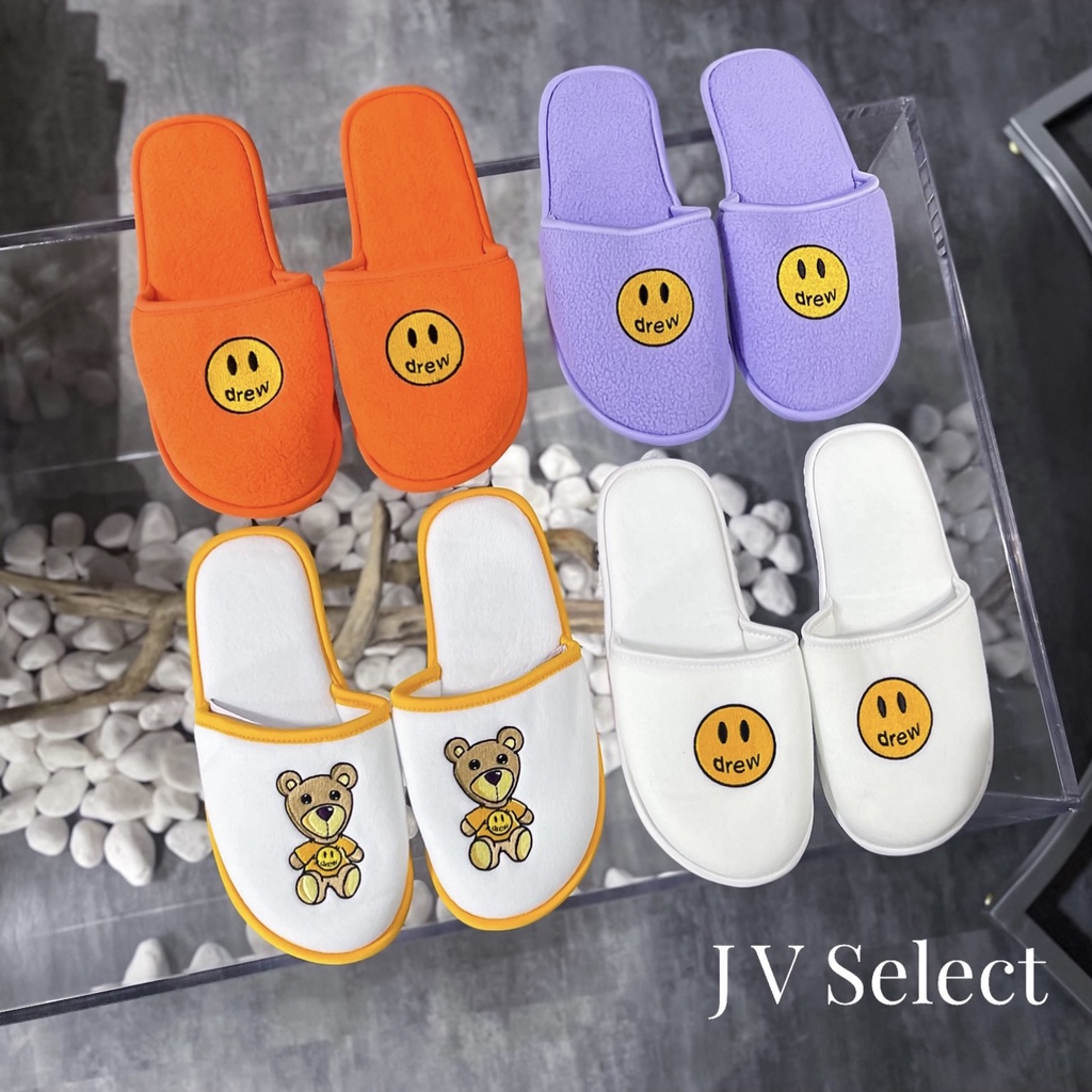 【J.V Select】Drew house Mascot/Thedore Slippers 笑臉 熊熊拖鞋 小賈斯汀