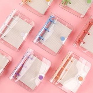 迷你 MINI PVC 三孔 活頁夾 手賬本 日記本 筆記本 記事本 活頁紙 三孔 迷你手帳本 迷你活頁本 口袋本