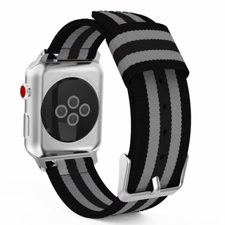 適用apple Watch帆布錶帶iwatch7 Se 1 2 3 4 5 6通用男士錶帶混色錶帶運動錶帶登山 蝦皮購物