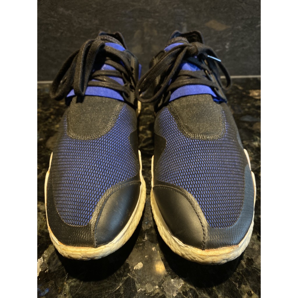 『Adidas 聯名款』愛迪達 Y-3 RETRO BOOST 編織慢跑鞋 黑藍白 男鞋 二手