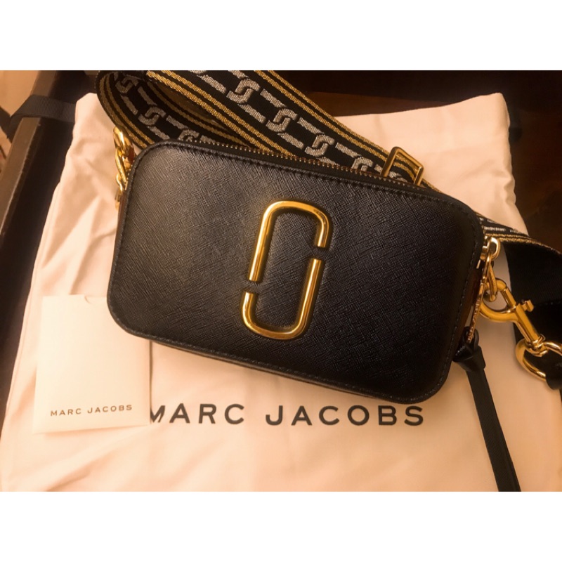 ［二手近全新］MARC JACOBS Snapshot 防刮牛皮撞色相機包