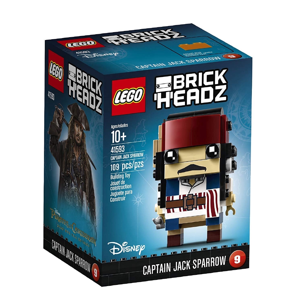 LEGO 樂高  BrickHeadz 大頭系列 Captain Jack Sparrow 傑克船長 41593