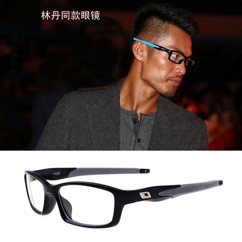 【安然運動】防爆平光眼鏡林丹謝霆鋒同款矽膠運動眼鏡防風騎行眼鏡框