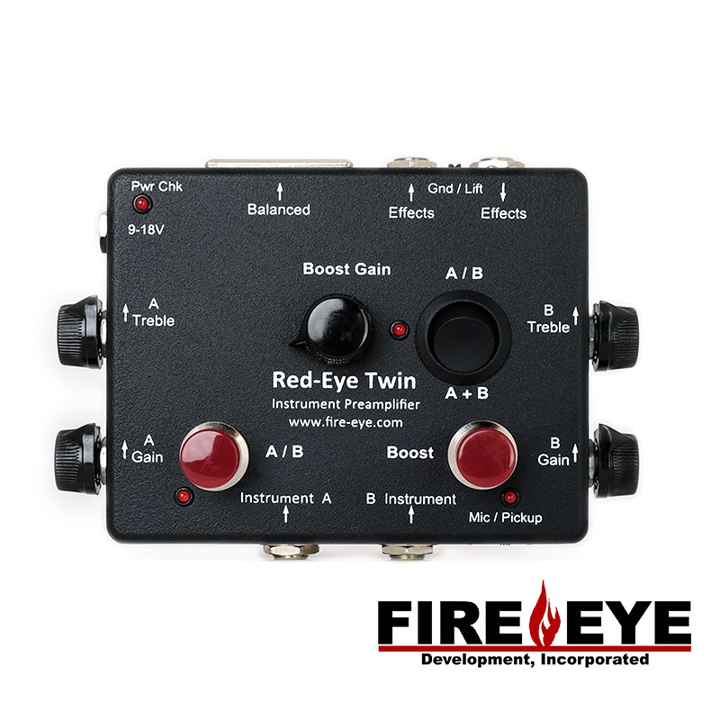 Fire eye Red-eye Twin MK2 美國專業手工 木吉他 雙軌 前級【他,在旅行】