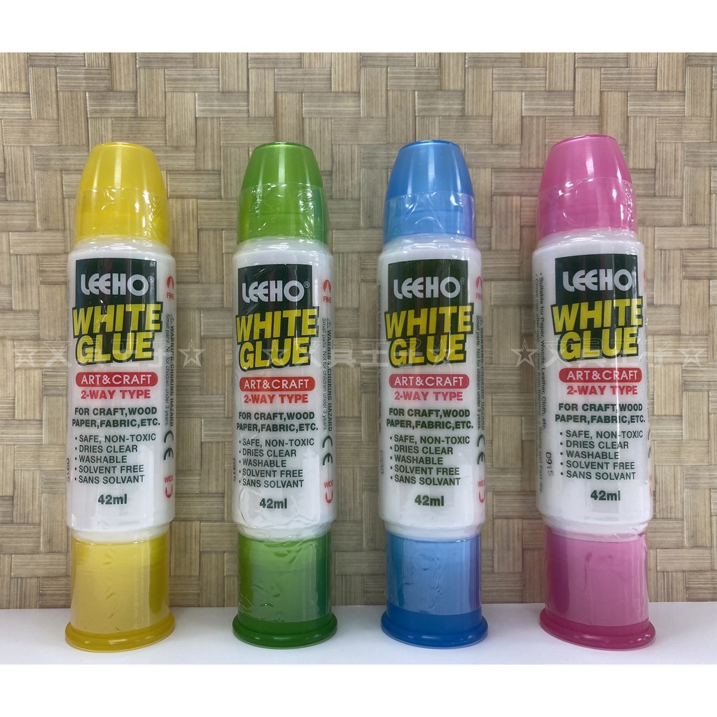 韓國LEEHO 42ml 粗細雙頭膠水 LNW42/ 42ml 超黏雙頭白膠 LWG42