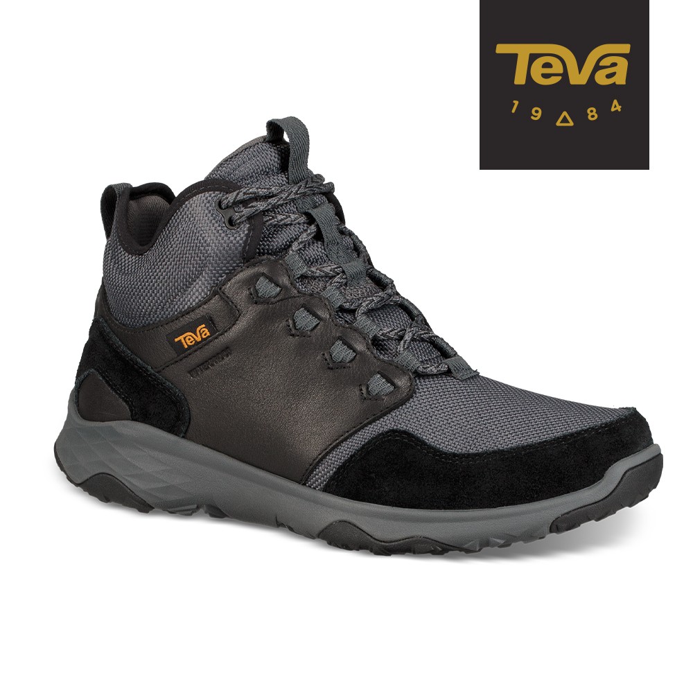 【TEVA】男 Arrowood Venture Mid WP 中筒防水牛皮機能休閒鞋/登山鞋-黑 (原廠現貨)