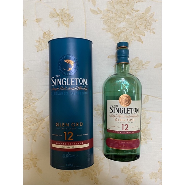 SINGLETON 蘇格登12年單一麥芽威士忌雪莉桶風味 空瓶 (含盒子)