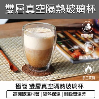 臺灣出貨含稅💯雙層玻璃杯 350ml 450ml 馬克杯 耐熱玻璃杯 玻璃杯 咖啡杯 隔熱杯 雙層杯 防燙杯