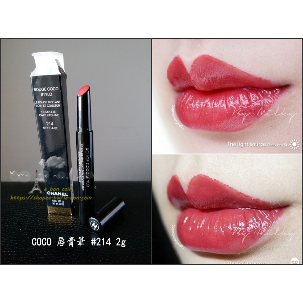 chanel rouge coco stylo 214