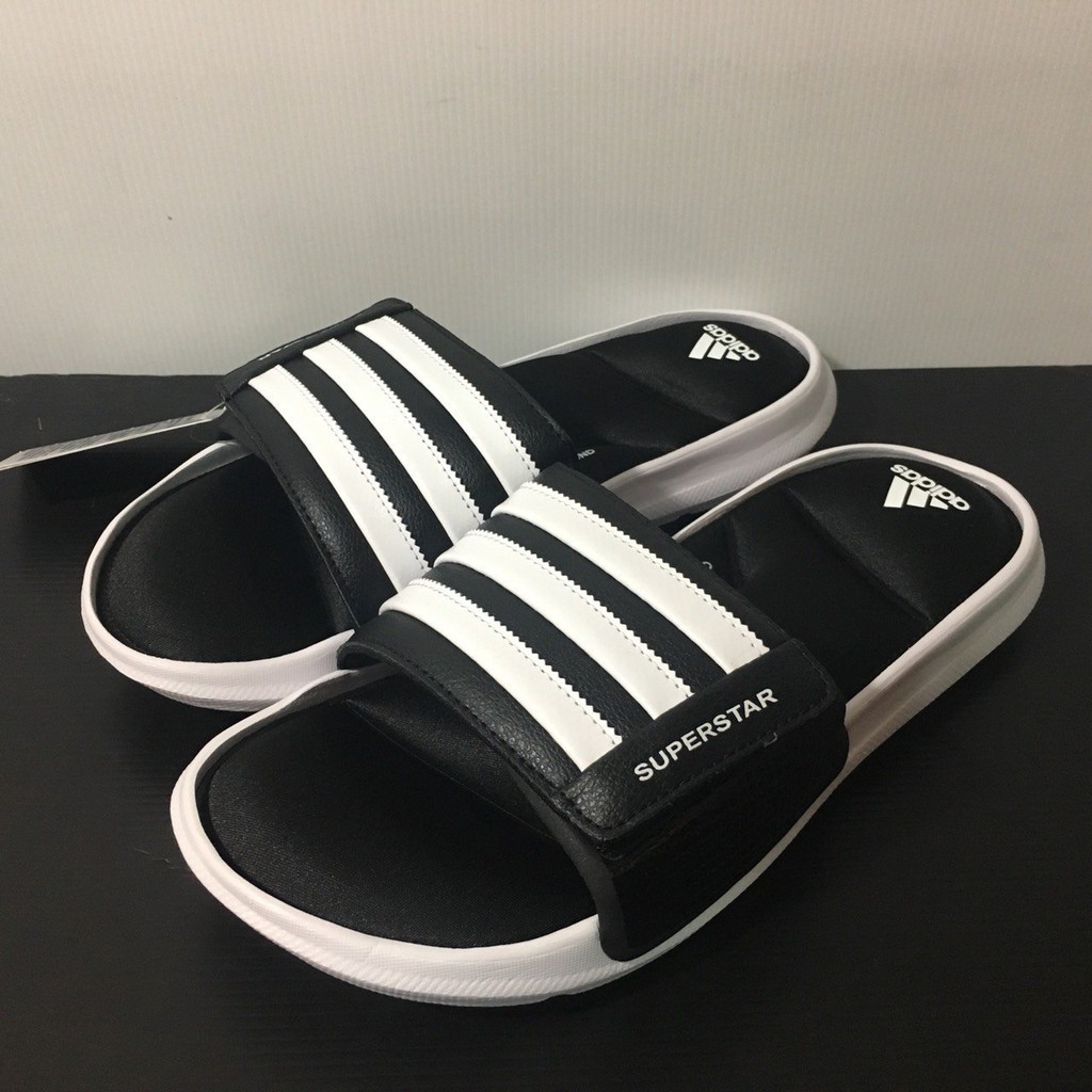 【SPORT STYLE】 Adidas SUPERSTAR SLIDE 男款 記憶軟墊 運動休閒拖鞋 AC8325