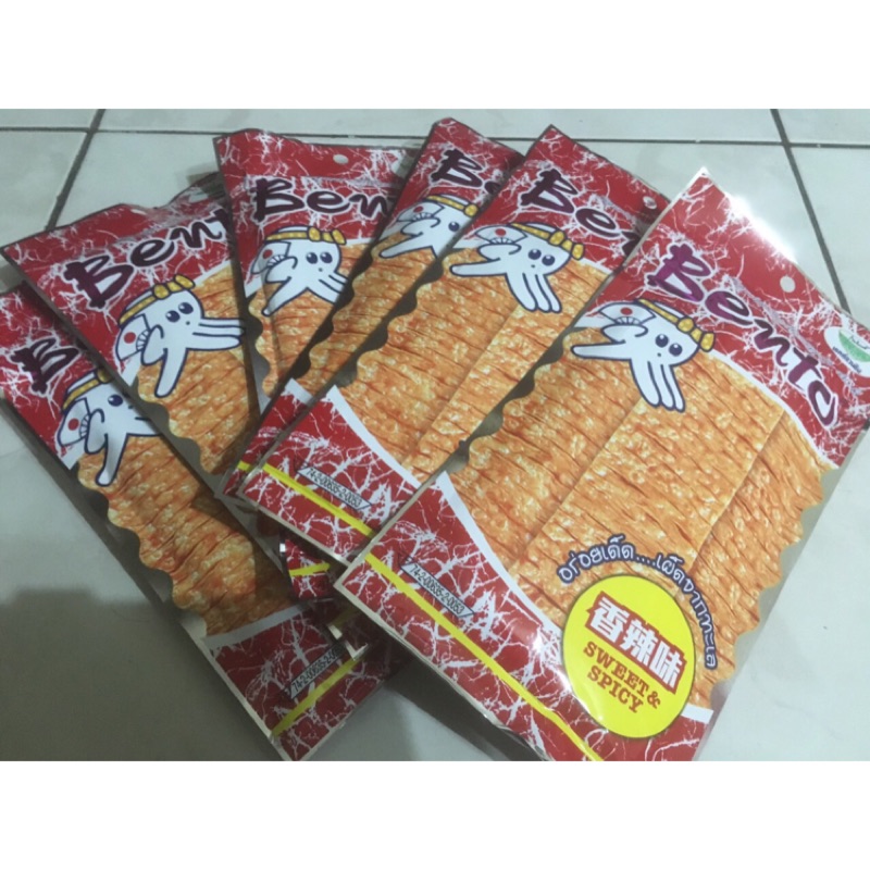 泰國Bento 超味魷魚片(香辣口味) 大包裝(24g) 一次讓您吃的更過癮