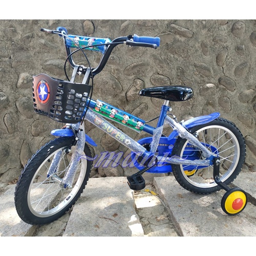 兒童腳踏車 ～臀寬座墊～組好出貨 MIT台灣製 打氣輪 ☆曼尼2☆ 黑座 熊貓 16吋 腳踏車 掛藍.雙管加強.輔助輪