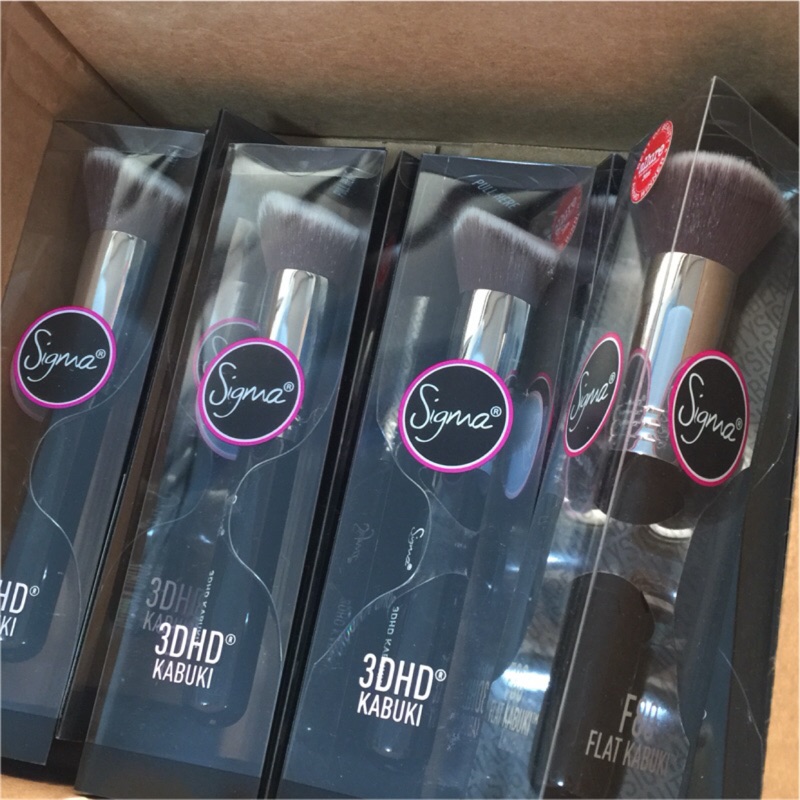 有贈品！現貨 Sigma F80 平頭刷 粉餅刷 黑柄 銅柄 粉紅柄 Flat Kabuki Brush