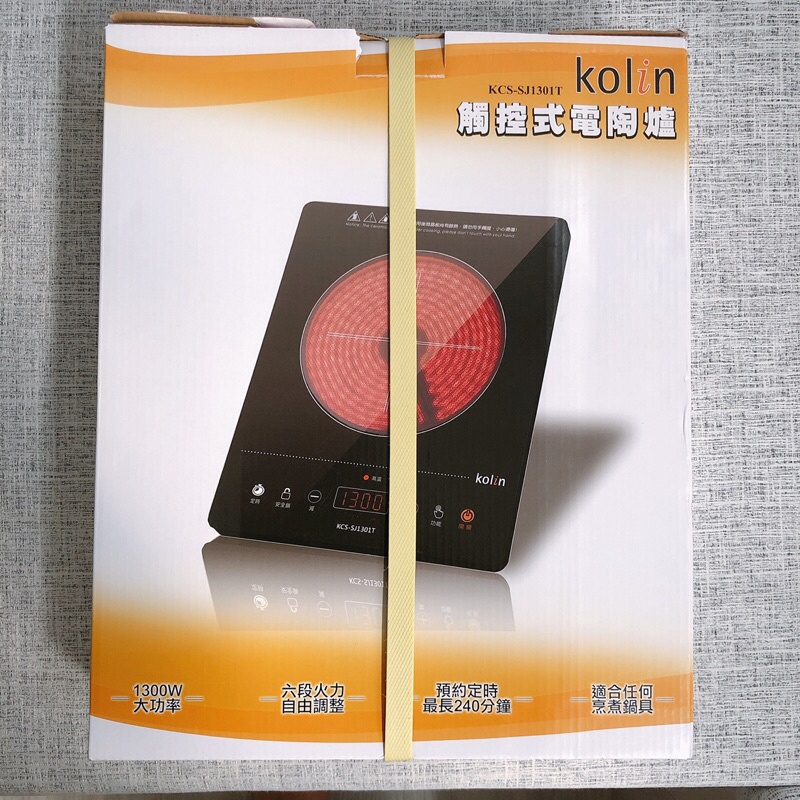 全新 特價【Kolin 歌林】觸控式黑晶電陶爐(KCS-SJ1301T)