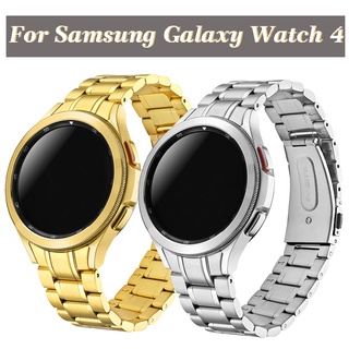 適用於 Samsung Galaxy watch 的 20mm 不銹鋼錶帶 4 44mm 40mm 金屬錶帶, 適用於