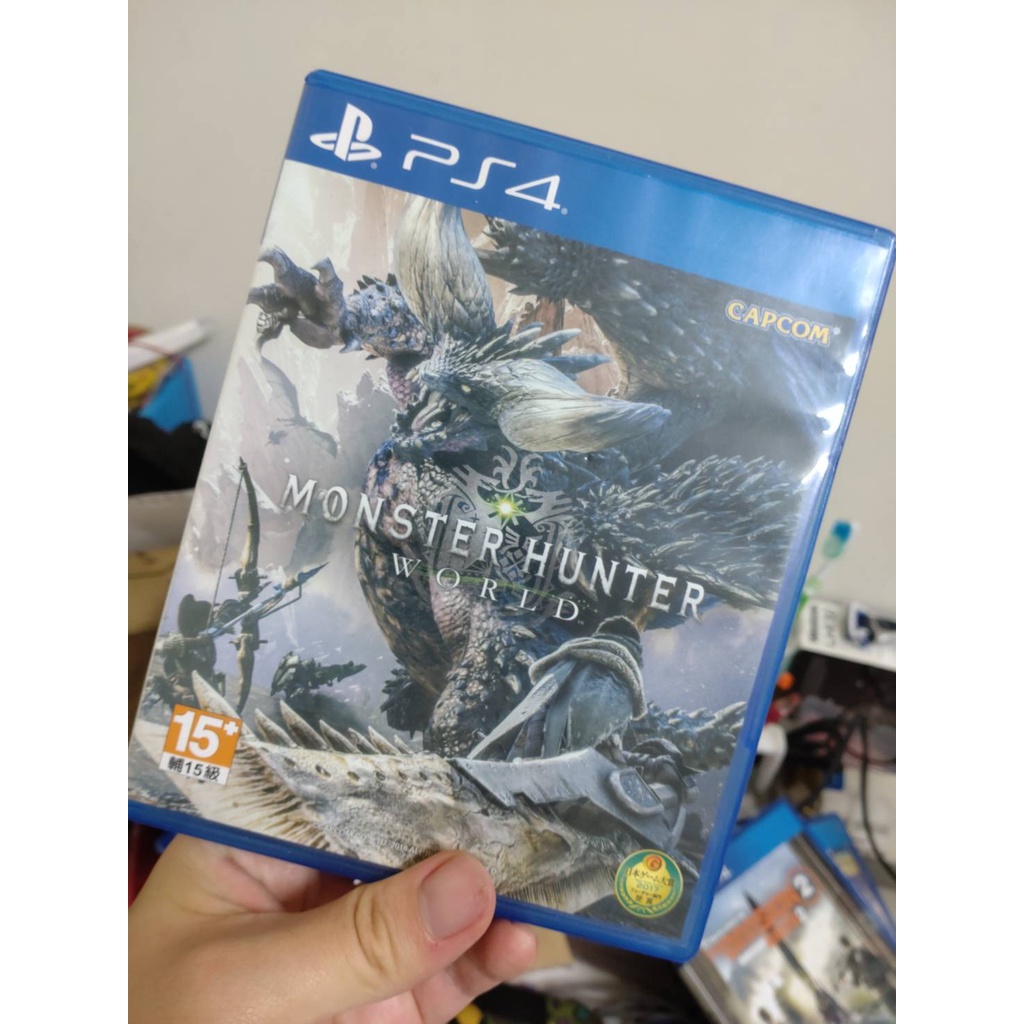 PS4 遊戲片 魔物獵人 世界-中文版 (二手片) 附明信片