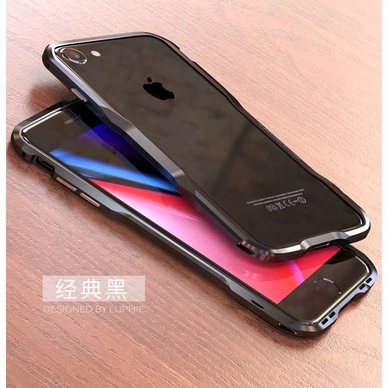 璐菲利刃 適用於iPhone8手機殼 適用於iPhone8 Plus保護殼 鋁合金邊框保護殼 適用於蘋果8金屬防摔保護殼