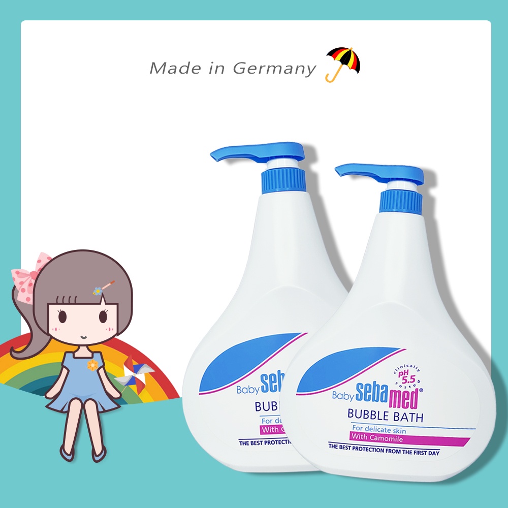 SebaMed  嬰兒泡泡露 嬰兒泡泡浴露 沐浴露 沐浴乳 PH5.5 500ml 1000ml【花兒小舖】