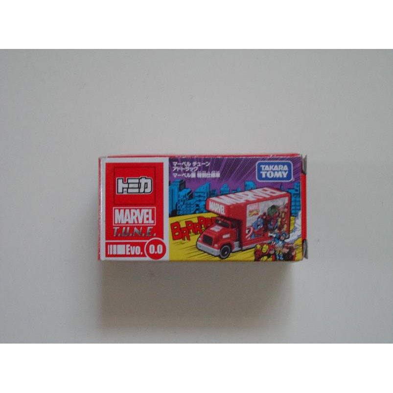 TAKARA TOMY TOMICA MARVEL TUNE Evo 0 0 宣傳卡車 漫威 超級英雄 多美小汽車