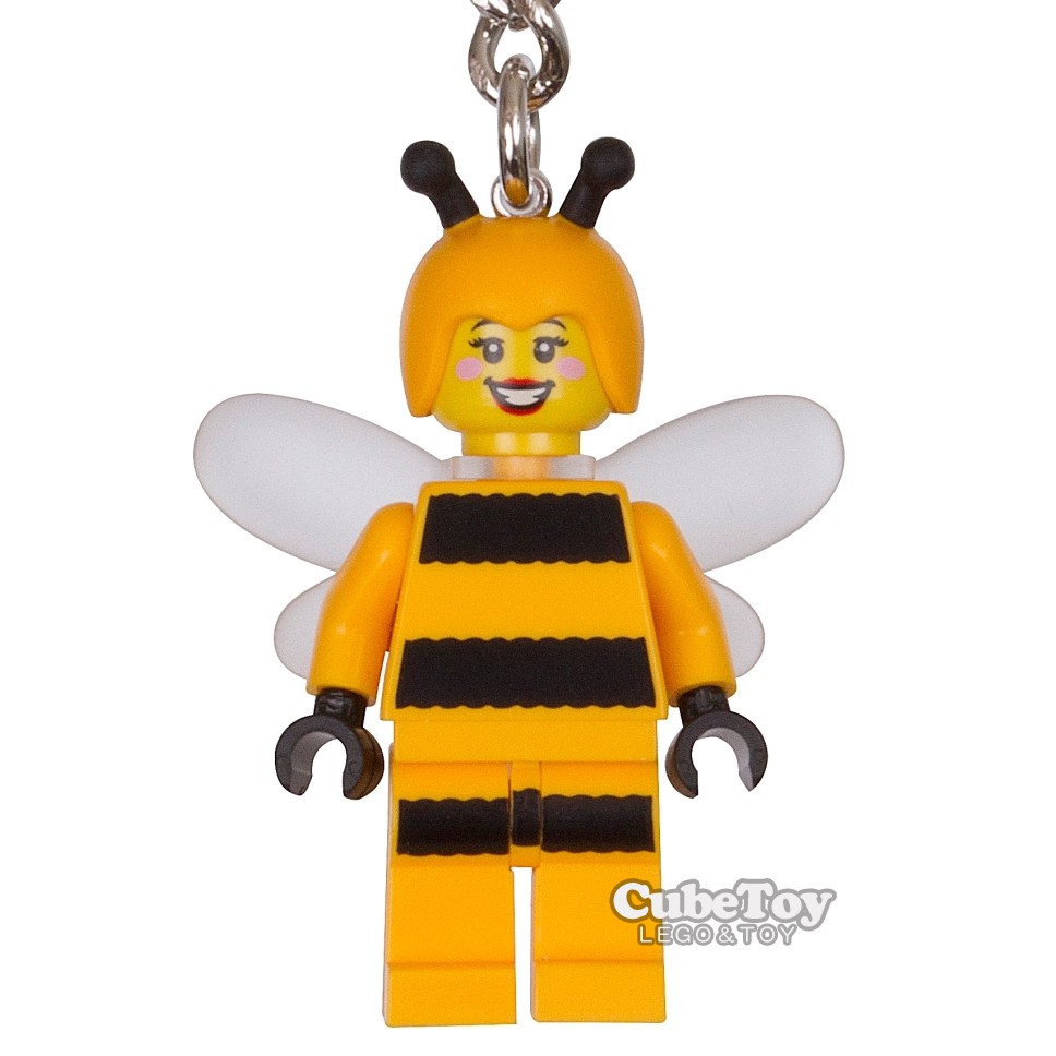 特價【CubeToy】樂高 蜜蜂人 人偶 鑰匙圈 - LEGO Bumblebee Girl Keychain -