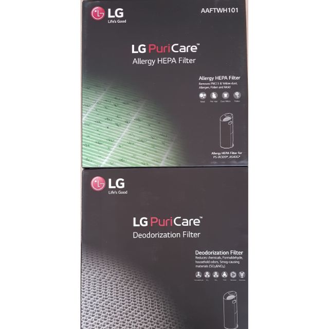 LG空氣清淨機濾網，大白，三重過濾網、HEPA高效濾網。AAFTWH101