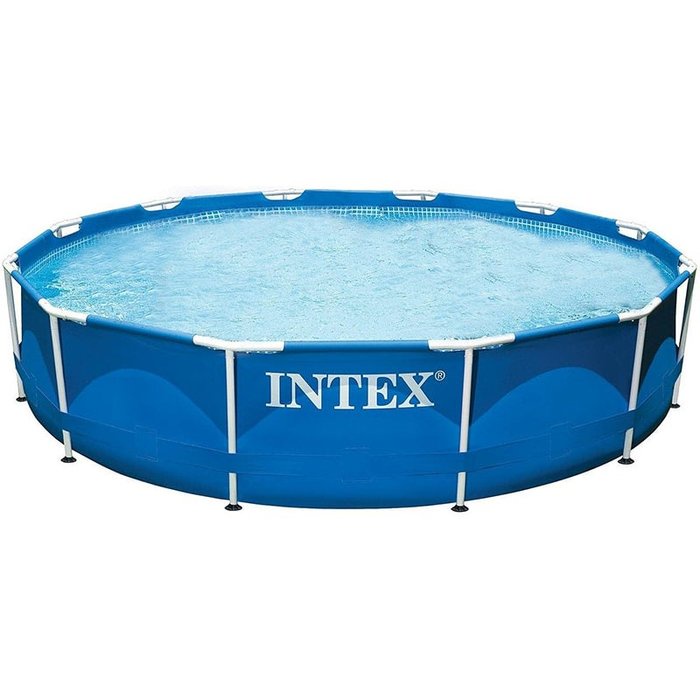 [衣林時尚] INTEX 超大金屬 框架 管架游泳池 (366cm*76cm) 只有水池 28210