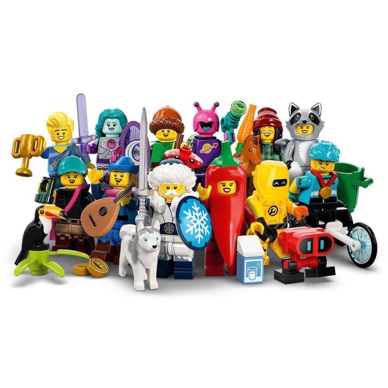 LEGO 樂高 71032 人偶包抽抽樂系列第22代 雪地守衛 浣熊人 辣椒人 森林精靈 馬與馬伕 民謠歌手