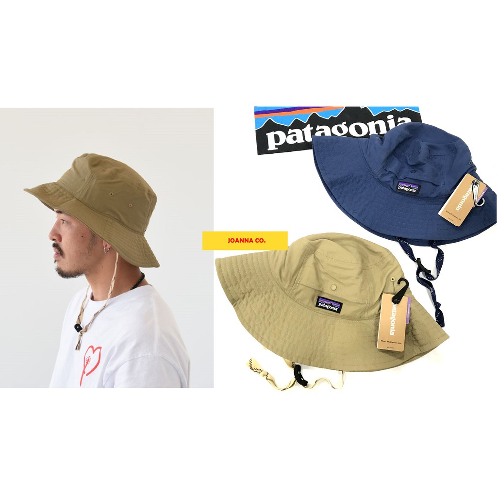 Joanna Patagonia Mickledore 漁夫帽登山帽機能山景綁繩深藍卡其 蝦皮購物