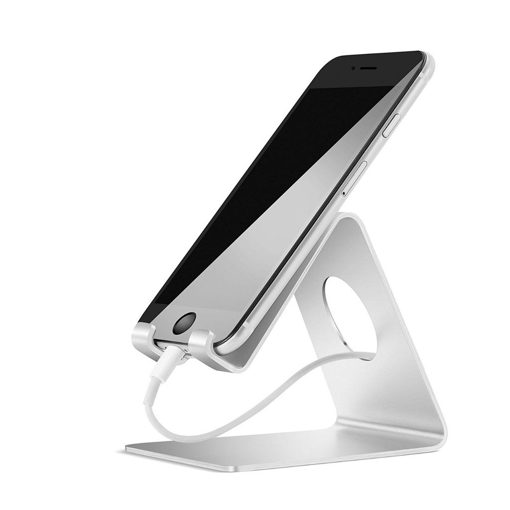海外易購 現貨lamicall Iphone8 銀色固定鋁合金充電架iphone 5 8x Android 手機皆適用 蝦皮購物