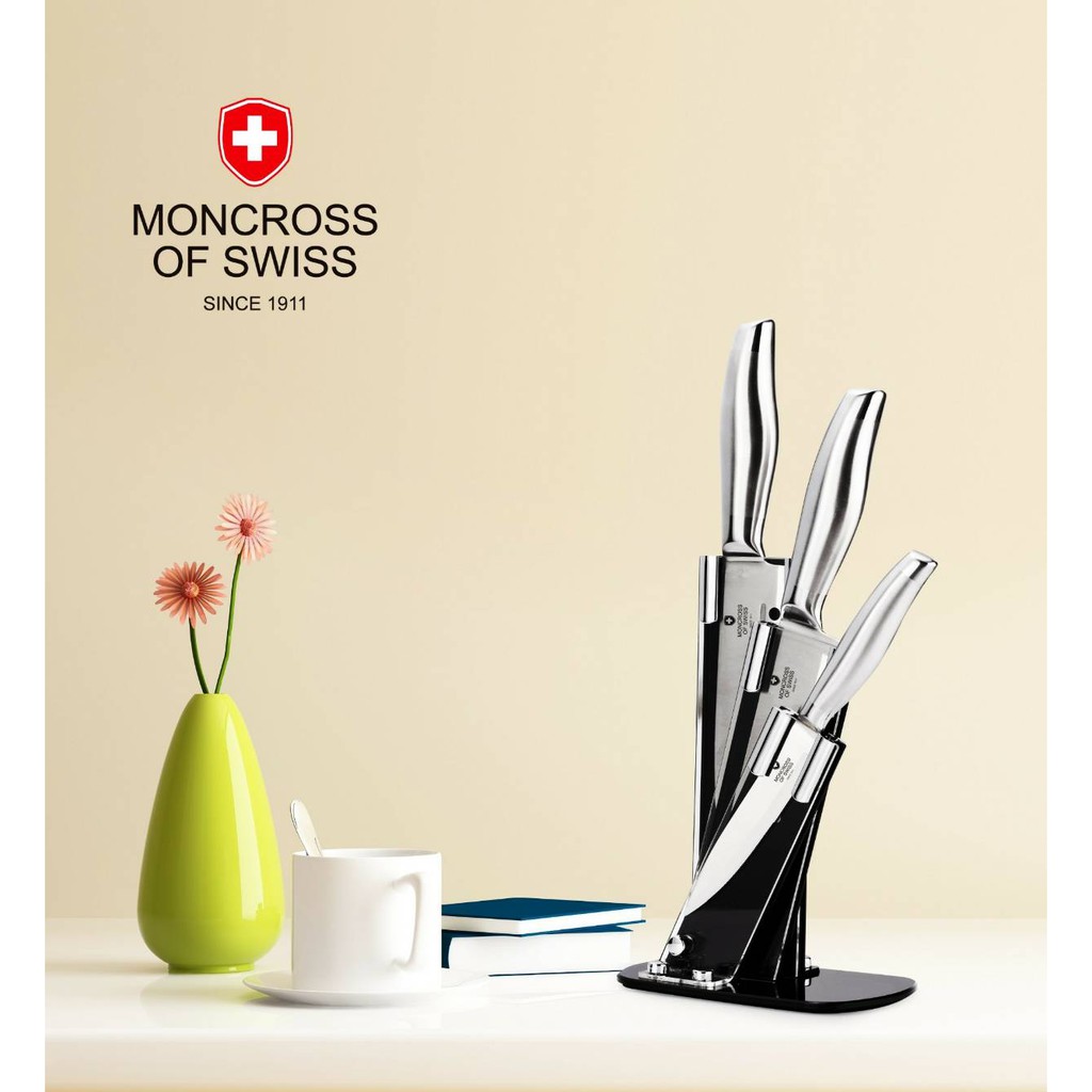 瑞士moncross 420不鏽鋼一體成型不鏽鋼刀具組 瑞士刀具 剪刀 萬用刀 料理刀歡迎 大量批發禮品盒