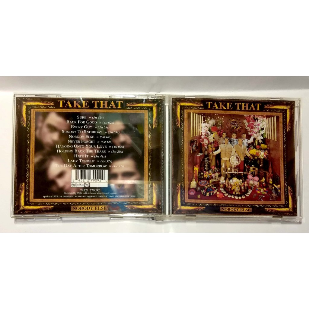 二手cd 西洋 Take That 接招合唱團 Nobody Else 1995年 英文歌詞本 Bmg 蝦皮購物