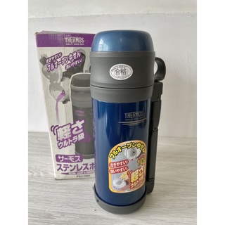 日本原裝-THERMOS 1公升保溫瓶(寶藍）