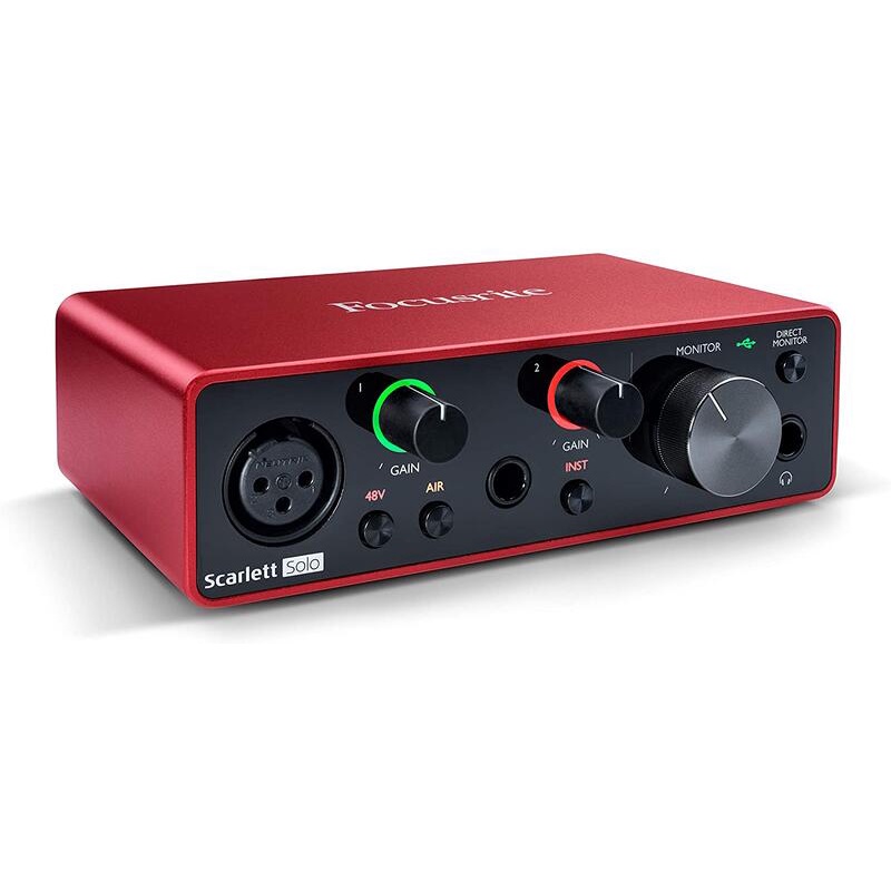 【滿額免運】Focusrite Scarlett Solo 3rd Gen USB 錄音介面