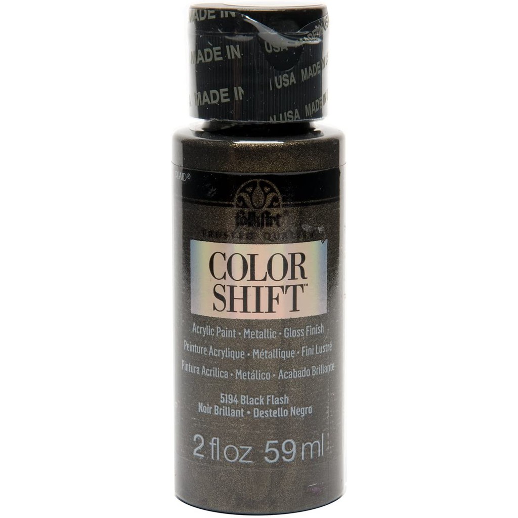 FolkArt 黑色閃光色 59 ml Color Shift Metallic 變色金屬壓克力顏料 - 5194