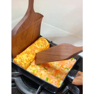 現貨！柚木/相思木玉子燒烘焙必備~長柄鍋鏟 木質加長料理鏟 攪拌鏟抹刀 不沾鍋廚具實木套【CH514】