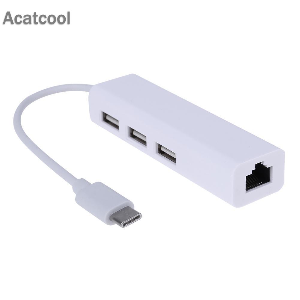 Acatcool USB 3.1 Type-C轉網線介面 蘋果macbook USB網卡 網路轉換器 HUB