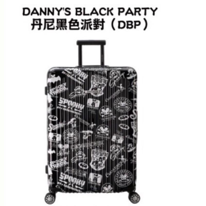 全新 Centurion 22吋 行李箱（拉鍊款）香港Danny大師設計限量款-Danny's Black Party