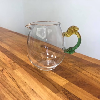 [Chengyuan***］茶具♦️龍型 琉璃柄 大龍旦蛋 茶海 玻璃 公道杯 容量：約400cc
