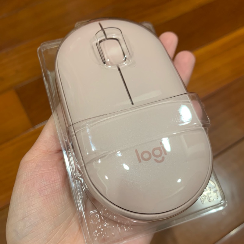 Logi 羅技 玫瑰粉/M350鵝卵石無線滑鼠 /粉紅色滑鼠 二手